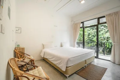 Chambre Basic Double or Twin avec salle de bains commune — The Dearly Koh Tao Hostel-PADI 5 Star Dive Resort